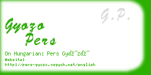 gyozo pers business card